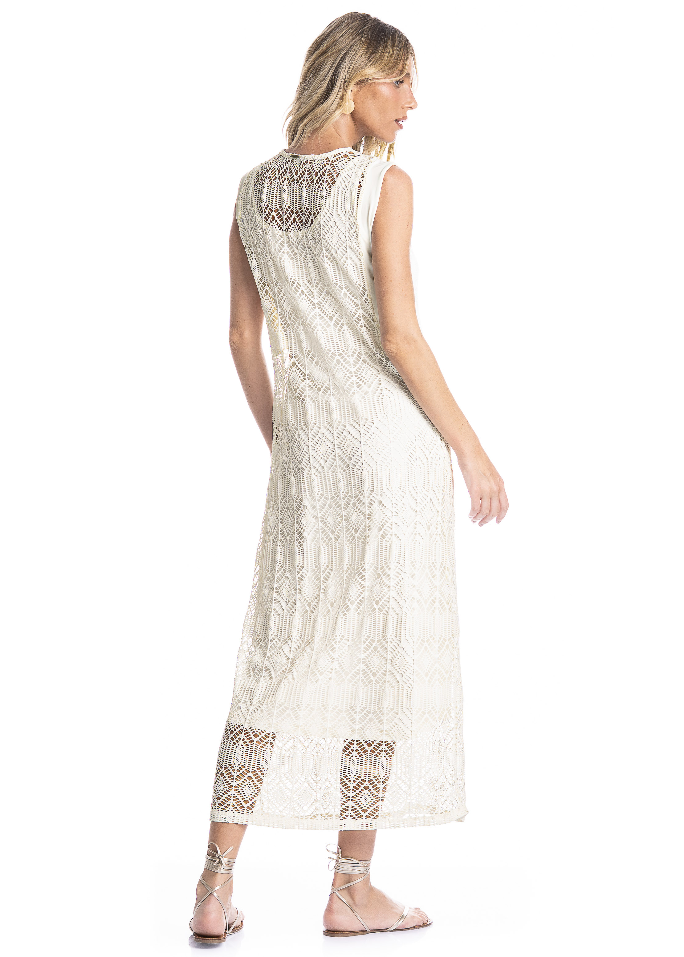 Vestido Regata Com Combinete Barolo - Imagem 2 - Mobile