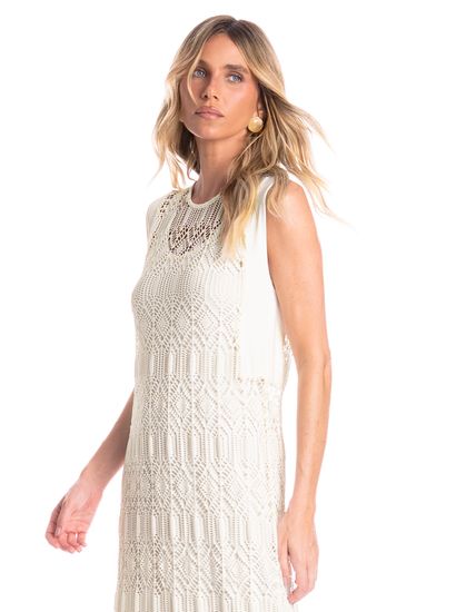 Vestido Regata Com Combinete Barolo - Imagem 3 - Desktop