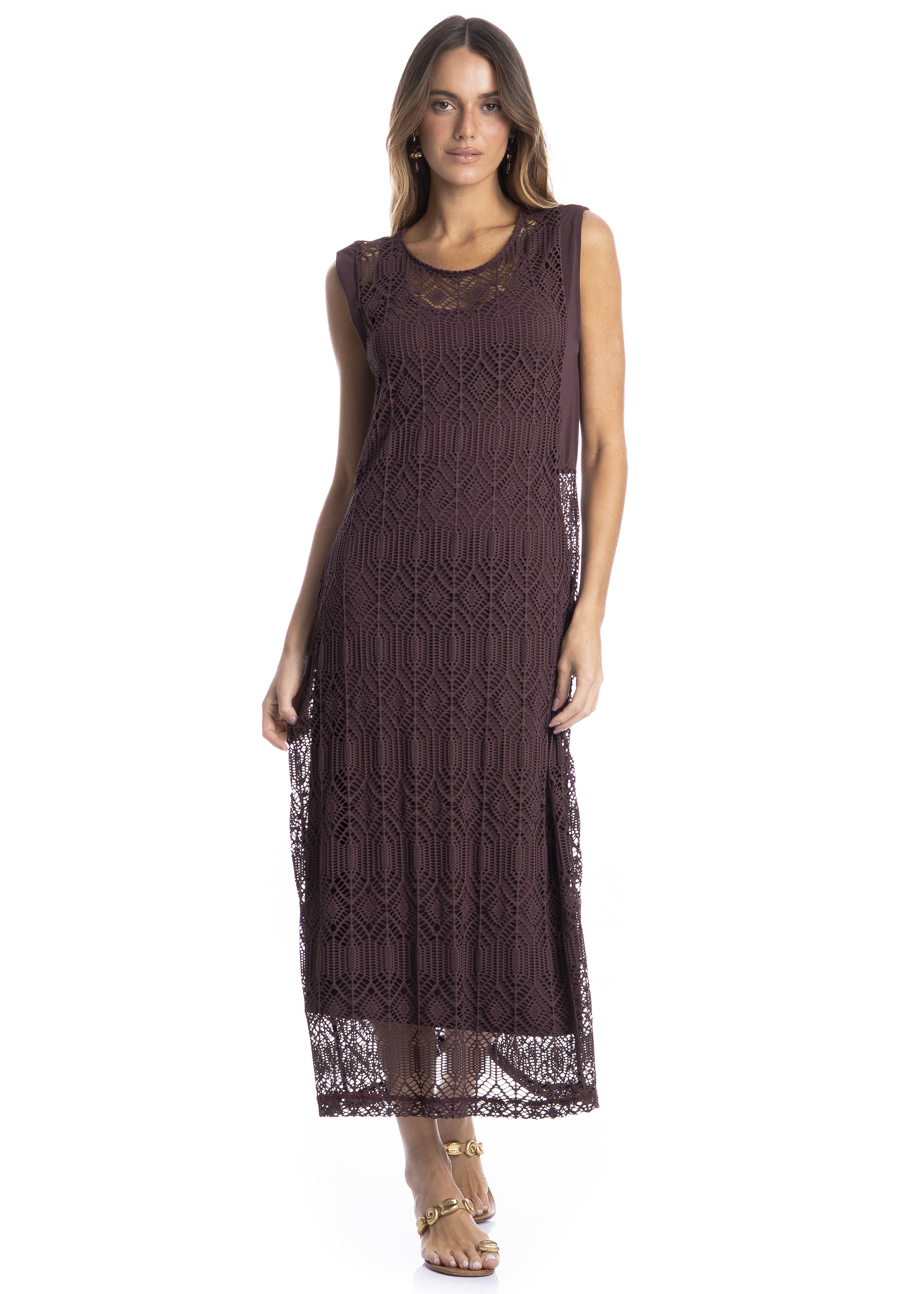Vestido Regata Com Combinete Barolo - Imagem 1