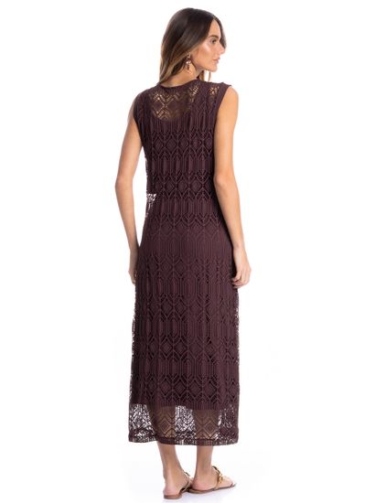 Vestido Regata Com Combinete Barolo - Imagem 2 - Desktop