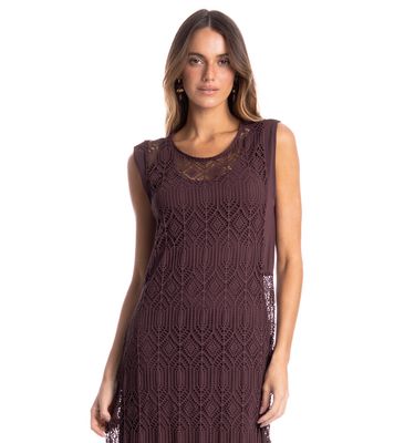Vestido Regata Com Combinete Barolo - Imagem 3 - Mobile