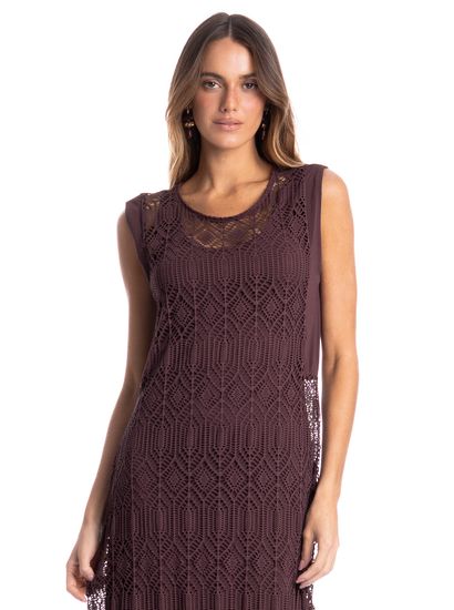 Vestido Regata Com Combinete Barolo - Imagem 3 - Desktop