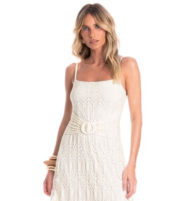 Vestido Feminino Alcinha Com Cinto Barolo - Imagem 3 - Mobile