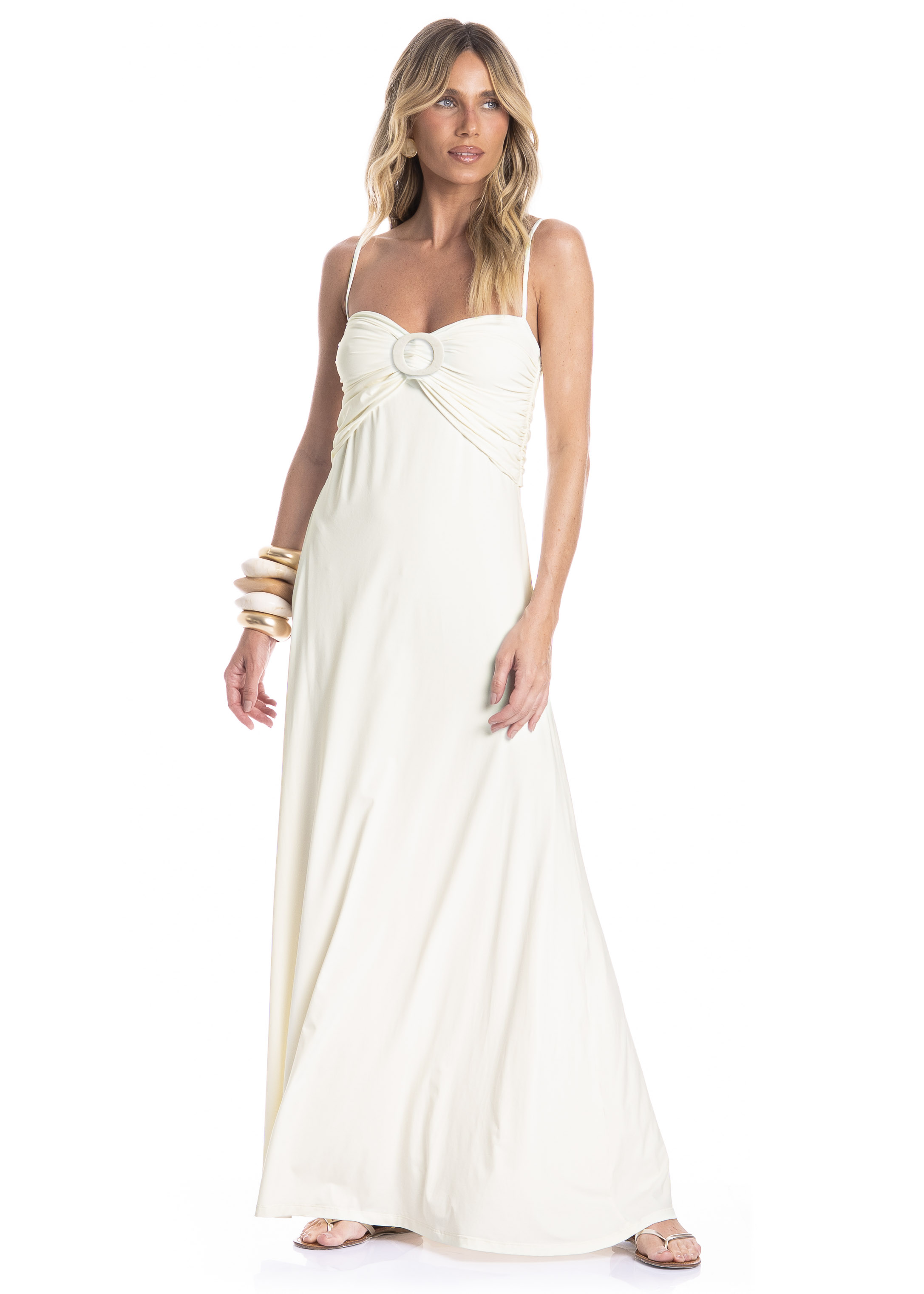 Vestido Feminino Longo Alcinha Barolo - Imagem 1