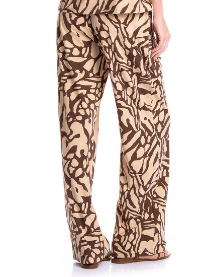 Calça Feminina Com Pregas E Bolso Siena - Imagem 4 - Desktop