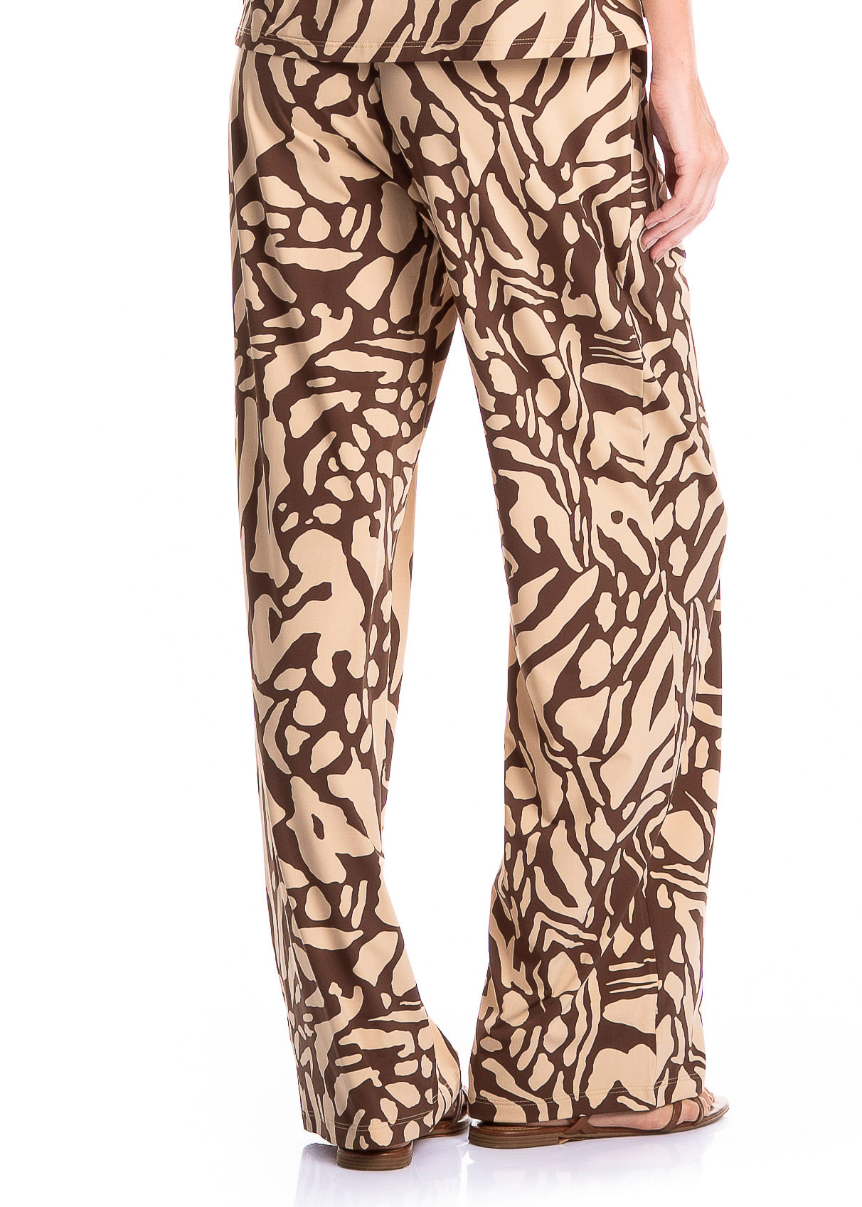 Calça Feminina Com Pregas E Bolso Siena - Imagem 4 - Mobile