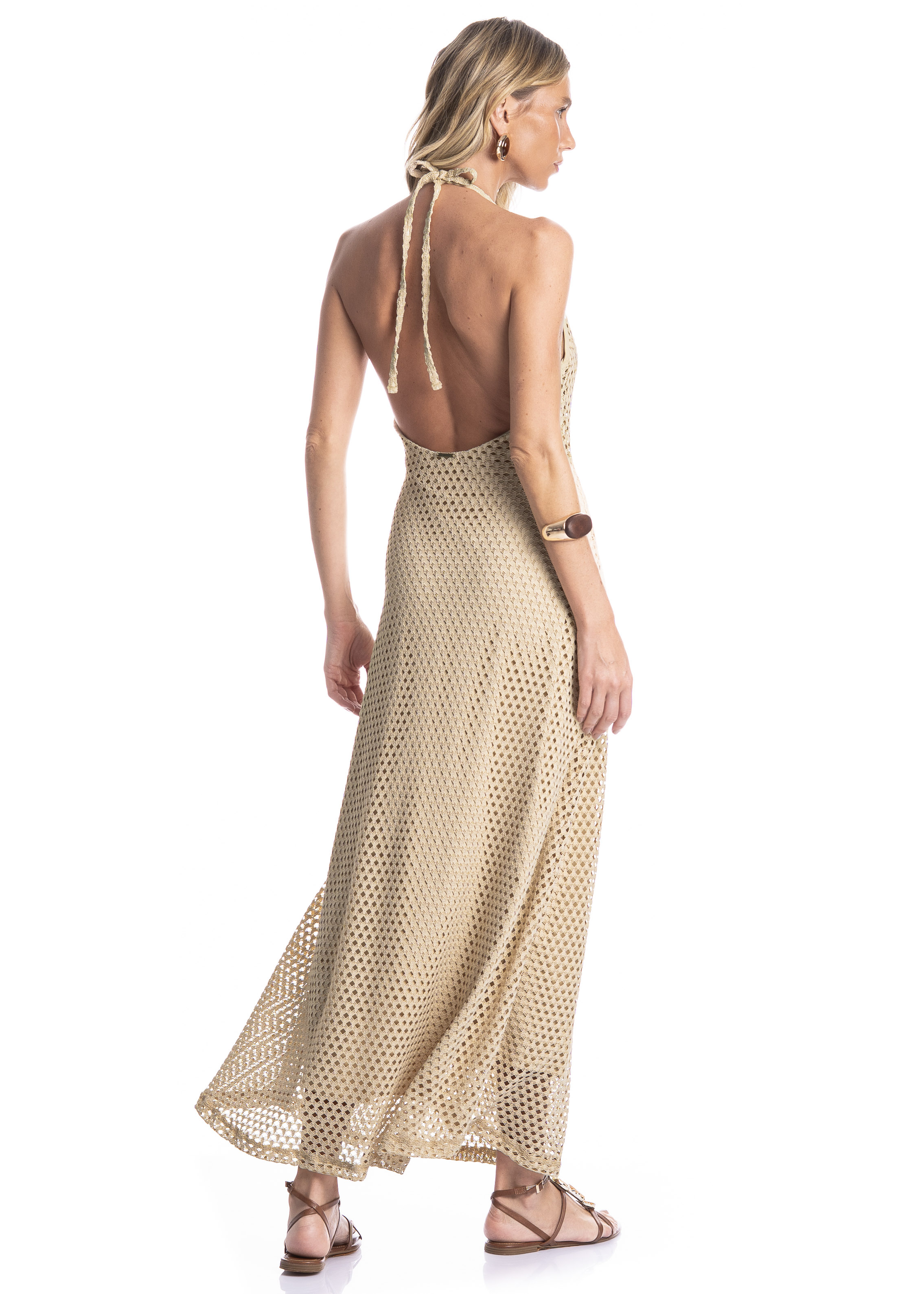 Vestido Feminino Frente Única Trama - Imagem 2 - Mobile