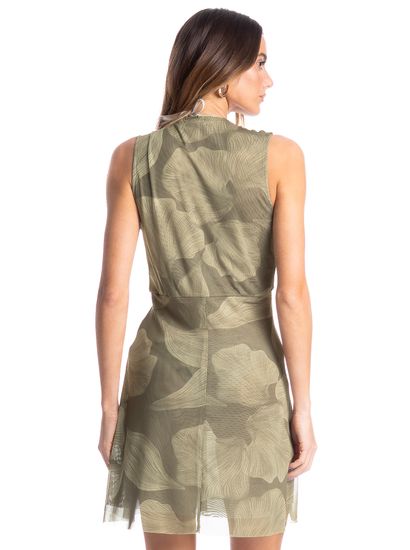 Vestido Feminino Em Tule Curto Com Nó Bruma - Imagem 2 - Desktop