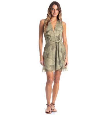Vestido Feminino Em Tule Curto Com Nó Bruma - Imagem 3 - Mobile