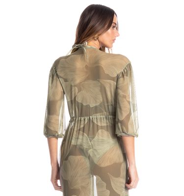 Kaftan Em Tule Com Manga Bruma - Imagem 4 - Mobile