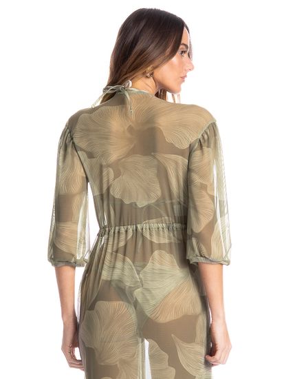 Kaftan Em Tule Com Manga Bruma - Imagem 4 - Desktop