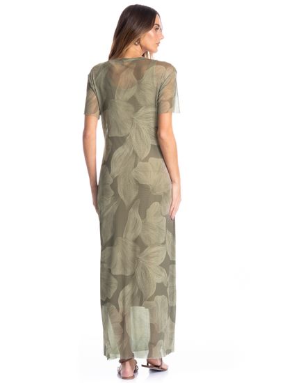 Vestido De Tule Com Manga E Combinete Bruma - Imagem 2 - Desktop