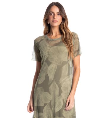 Vestido De Tule Com Manga E Combinete Bruma - Imagem 3 - Mobile