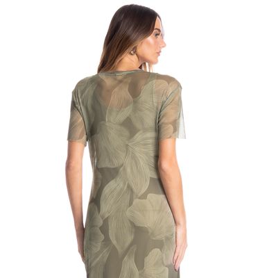 Vestido De Tule Com Manga E Combinete Bruma - Imagem 4 - Mobile