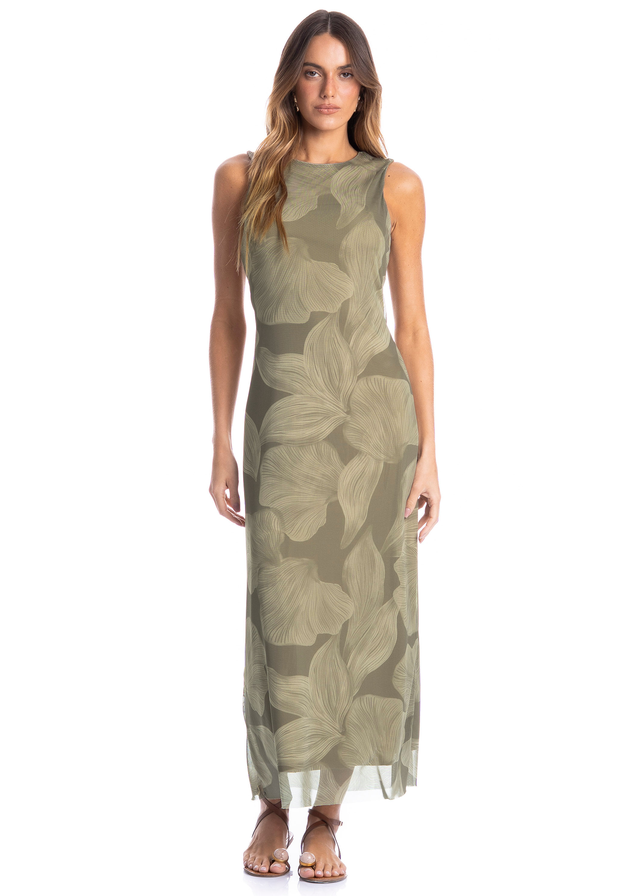 Vestido Feminino Em Tule Bruma - Imagem 1