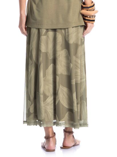 Saia Feminina Em Tule Com Bolso Bruma - Imagem 4 - Desktop