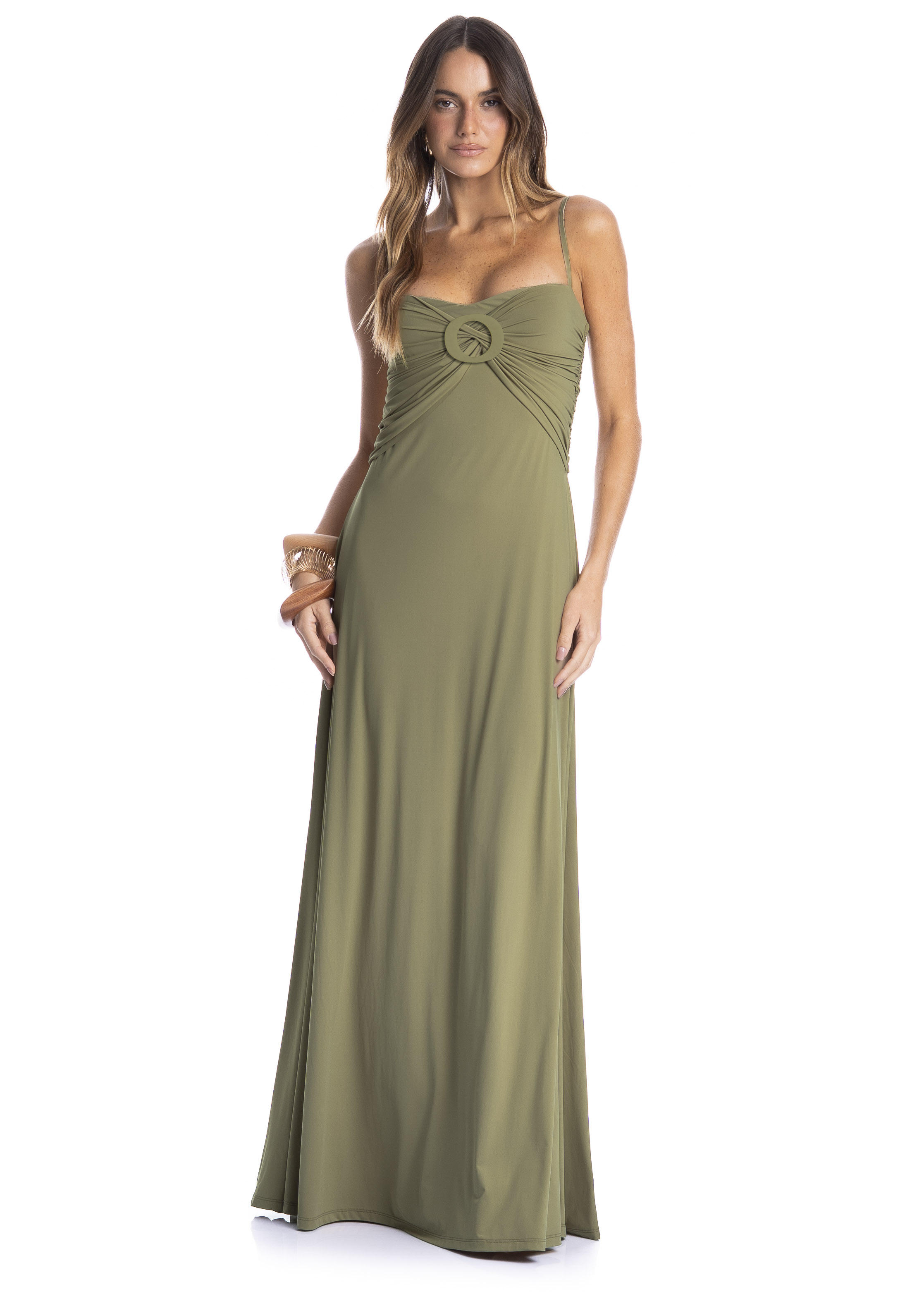 Vestido Feminino Longo Alcinha Orvalho - Imagem 1