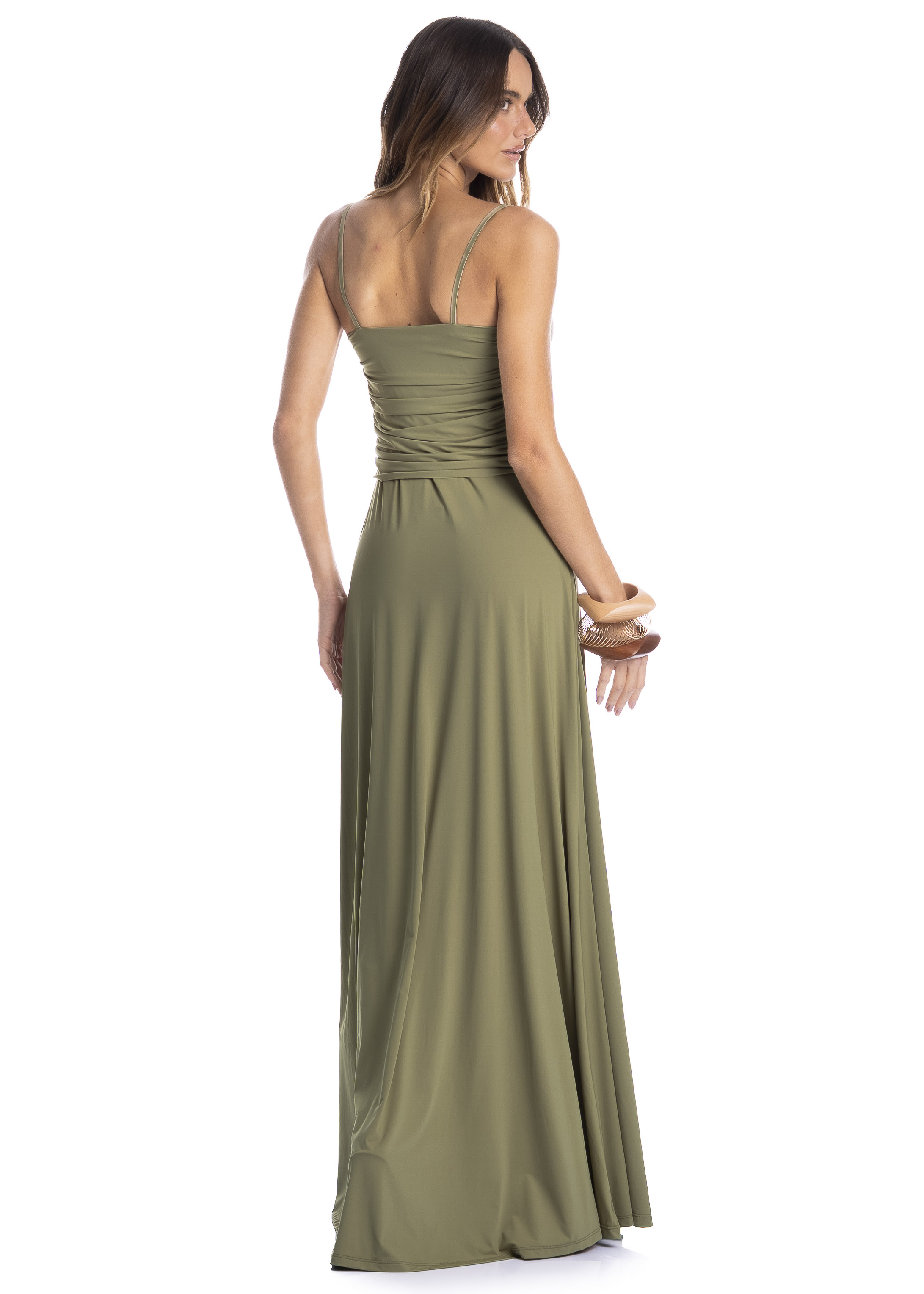 Vestido Feminino Longo Alcinha Orvalho - Imagem 2 - Mobile