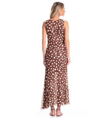 Vestido Franzido Em Tule Com Combinete Poá - Imagem 2 - Mobile