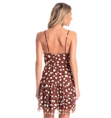 Vestido Alcinha Em Tule Curto Poá - Imagem 2 - Mobile