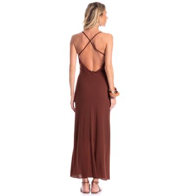 Vestido Feminino Alcinha Costas Cruzadas Orla - Imagem 2 - Mobile