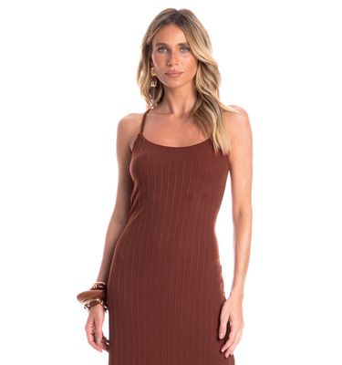 Vestido Feminino Alcinha Costas Cruzadas Orla - Imagem 3 - Mobile