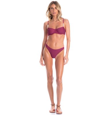Biquíni Corset Slim Gigi Inteira Floral - Imagem 3 - Mobile