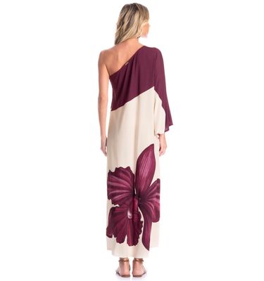 Vestido Feminino Assimétrico Floral - Imagem 2 - Mobile