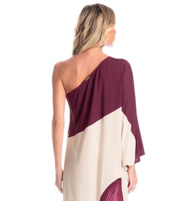 Vestido Feminino Assimétrico Floral - Imagem 4 - Mobile