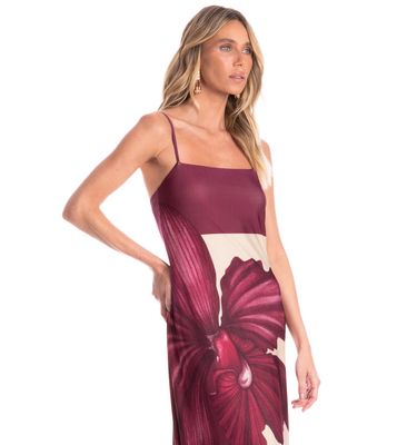 Vestido Feminino De Alcinha Floral - Imagem 3 - Mobile