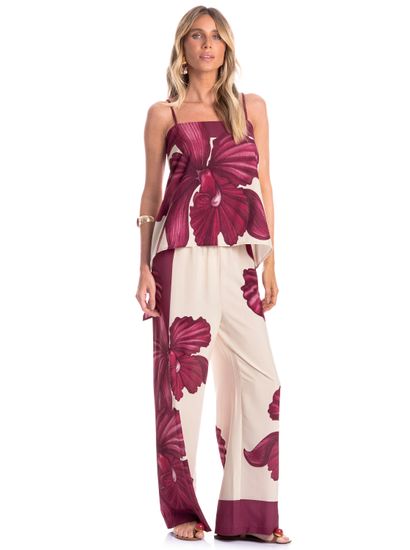 Blusa Feminina Lenço Floral - Imagem 3 - Desktop