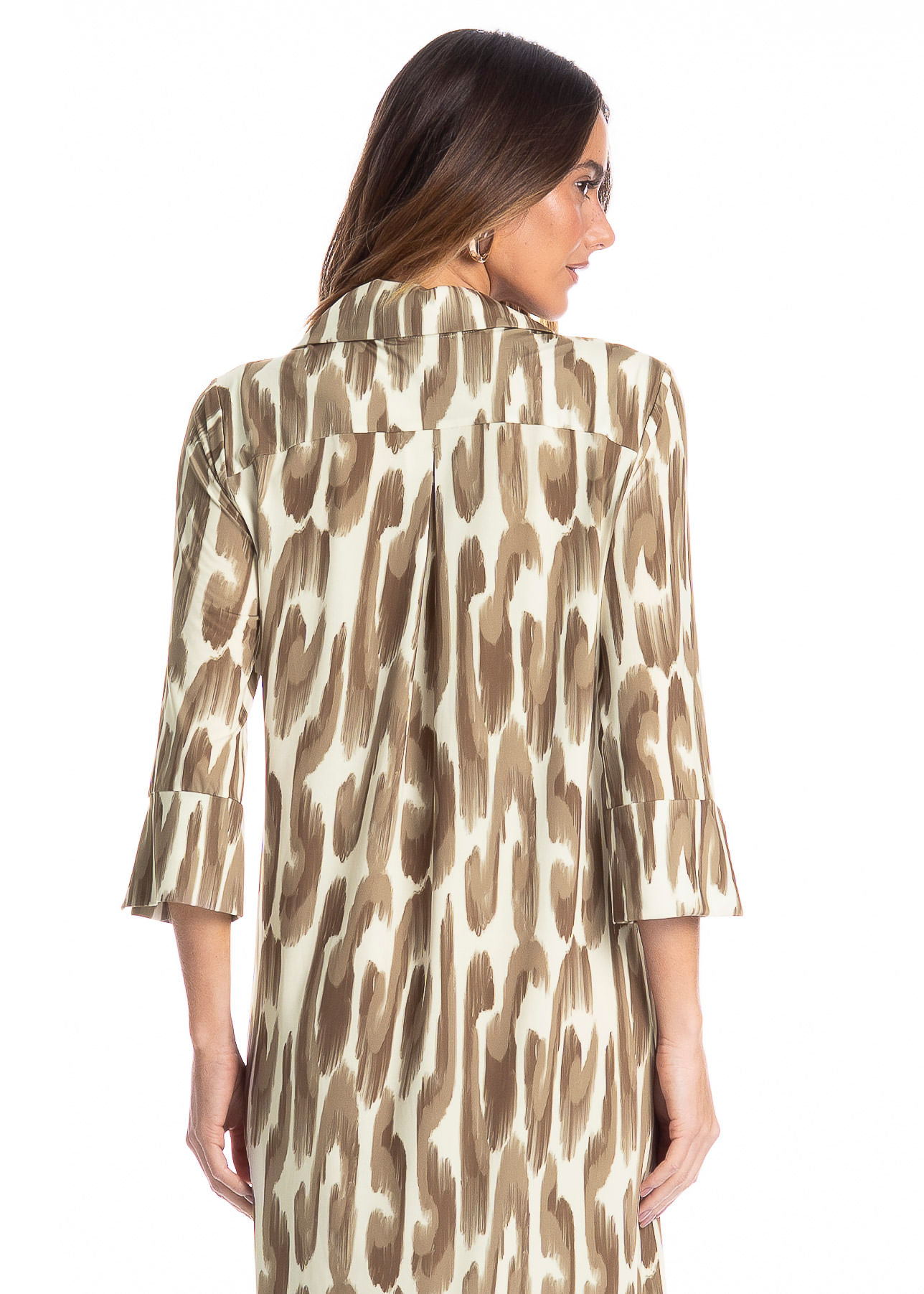 Chemise Feminina Midi Manga 7/8 Savanna - Imagem 4 - Mobile