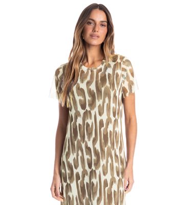Vestido Em Tule Com Manga E Combinete Savanna - Imagem 3 - Mobile