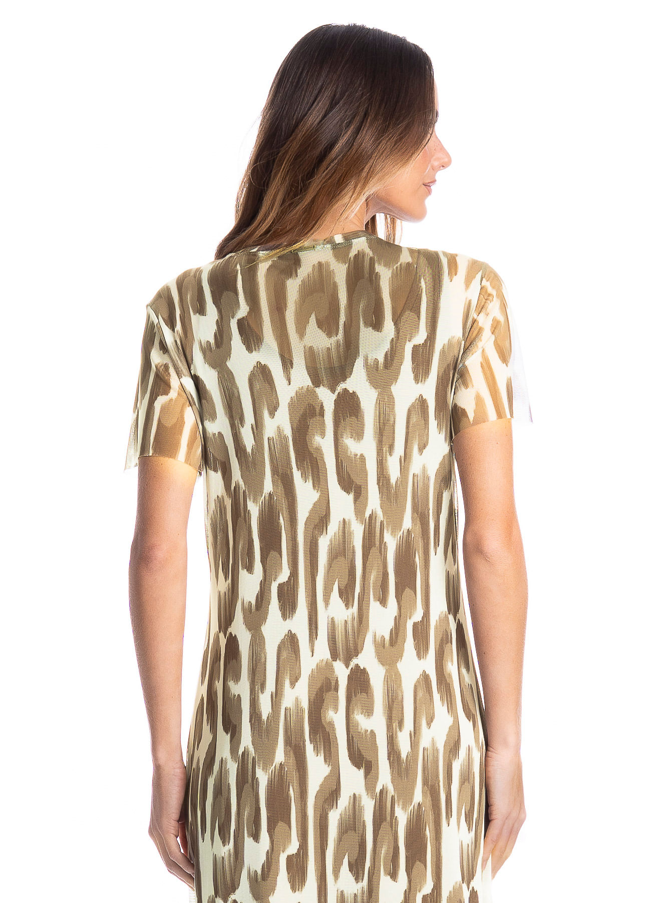 Vestido Em Tule Com Manga E Combinete Savanna - Imagem 4 - Mobile