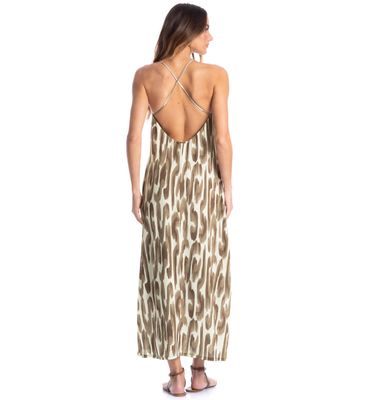 Vestido Feminino Alcinha Costas Cruzadas Savanna - Imagem 2 - Mobile