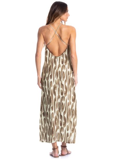 Vestido Feminino Alcinha Costas Cruzadas Savanna - Imagem 2 - Desktop