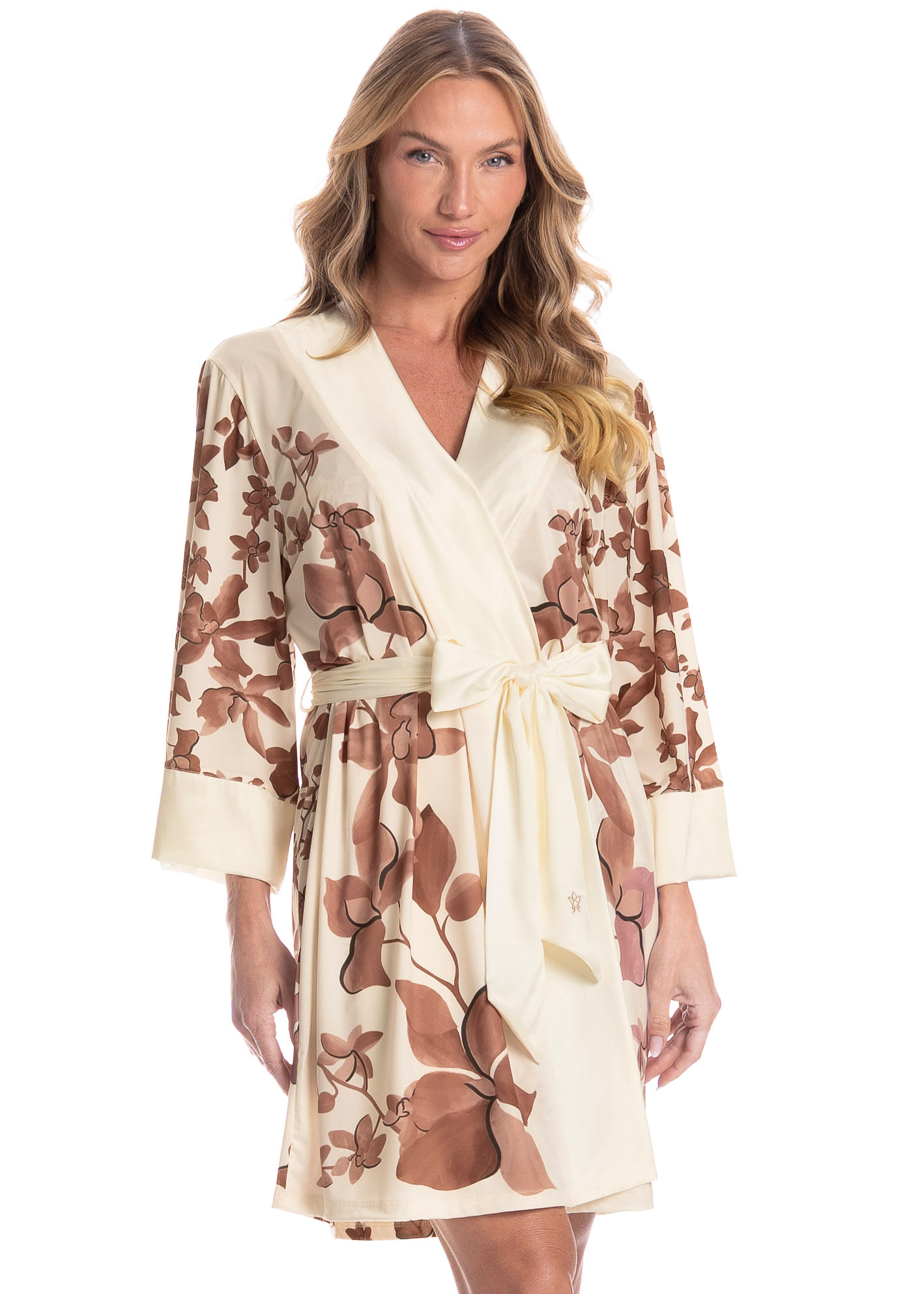 Robe Feminino Thalia Marrom - Imagem 1