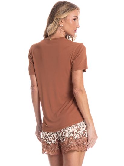 Pijama Feminino Curto Felina - Imagem 2 - Desktop
