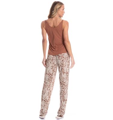 Pijama Feminino Longo Felina - Imagem 2 - Mobile