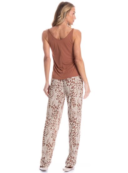 Pijama Feminino Longo Felina - Imagem 2 - Desktop