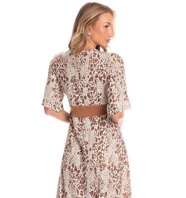 Kaftan Feminino Longo Felina - Imagem 4 - Mobile
