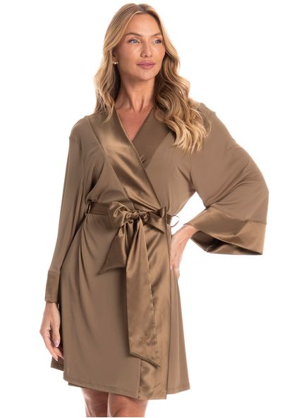 Robe Feminino New Manu Bege - Imagem 1