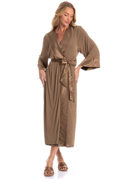 Robe Feminino Midi New Manu Bege - Imagem 1