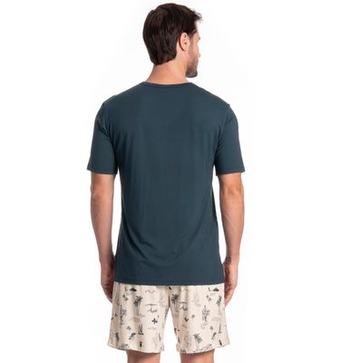 Pijama Masculino Curto Wave Tombini - Imagem 2 - Mobile