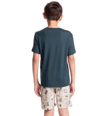 Pijama Infantil Masculino Curto Wave - Imagem 2 - Mobile