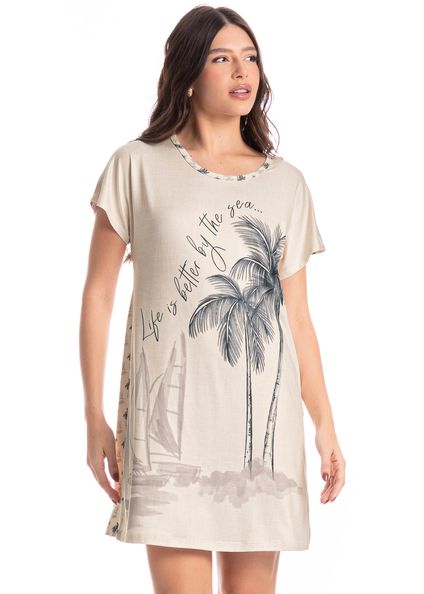 Camisão Feminino Wave Branco - Imagem 1