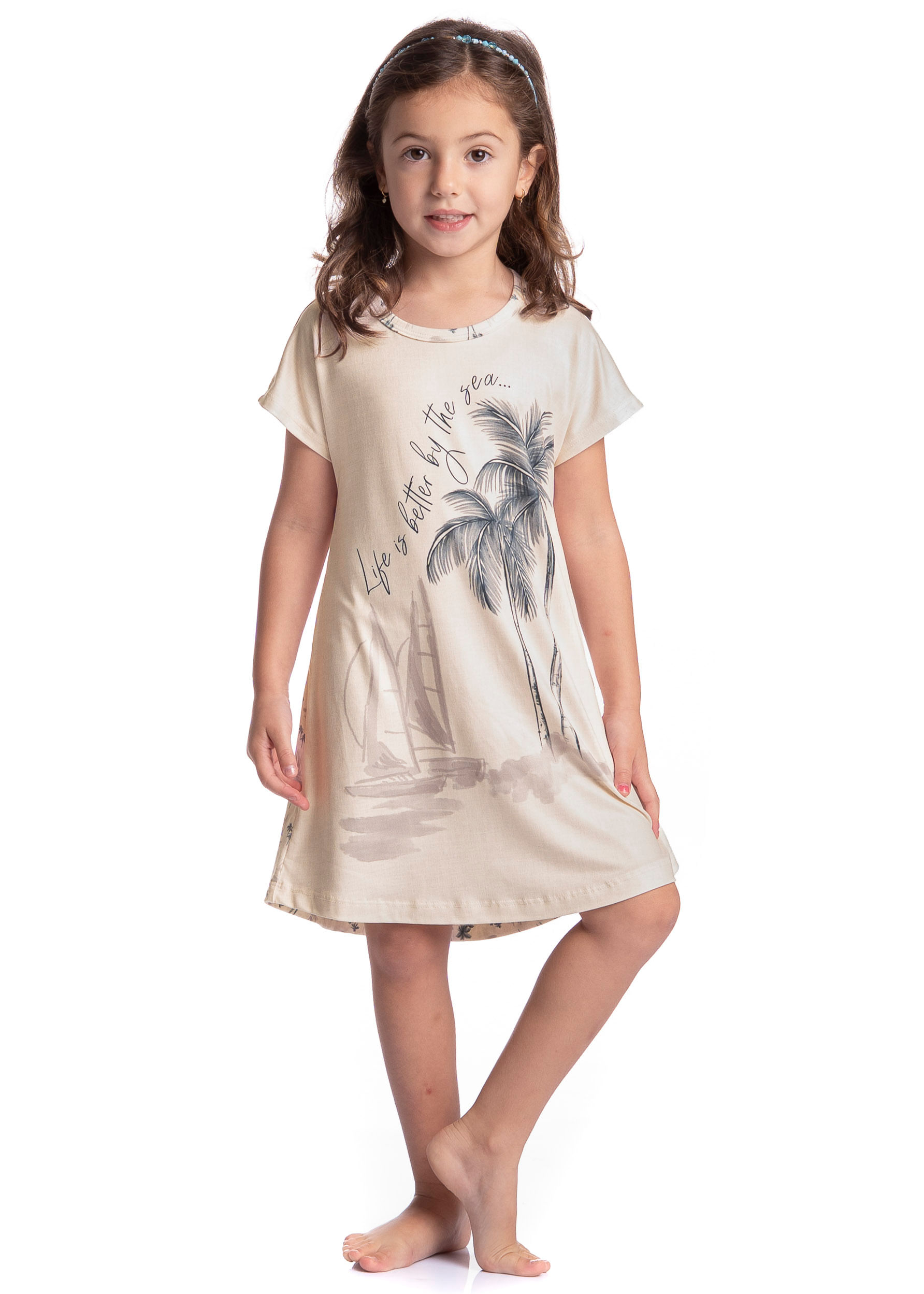 Camisão Infantil Feminino Wave - Imagem 3 - Mobile