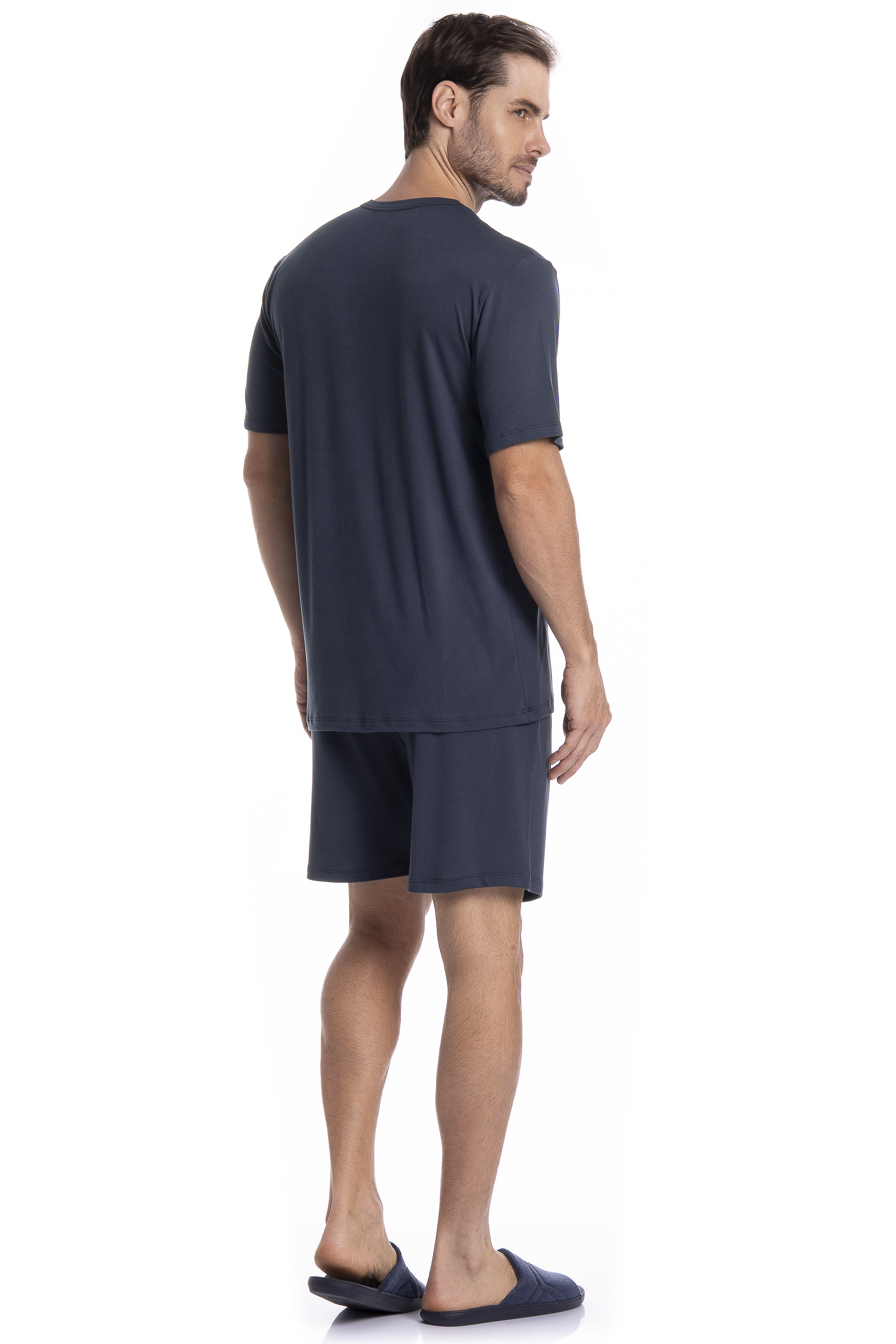 Pijama Masculino Curto Thomas Tombini - Imagem 4 - Mobile