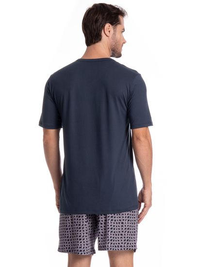 Pijama Masculino Curto Thomas Tombini - Imagem 2 - Desktop