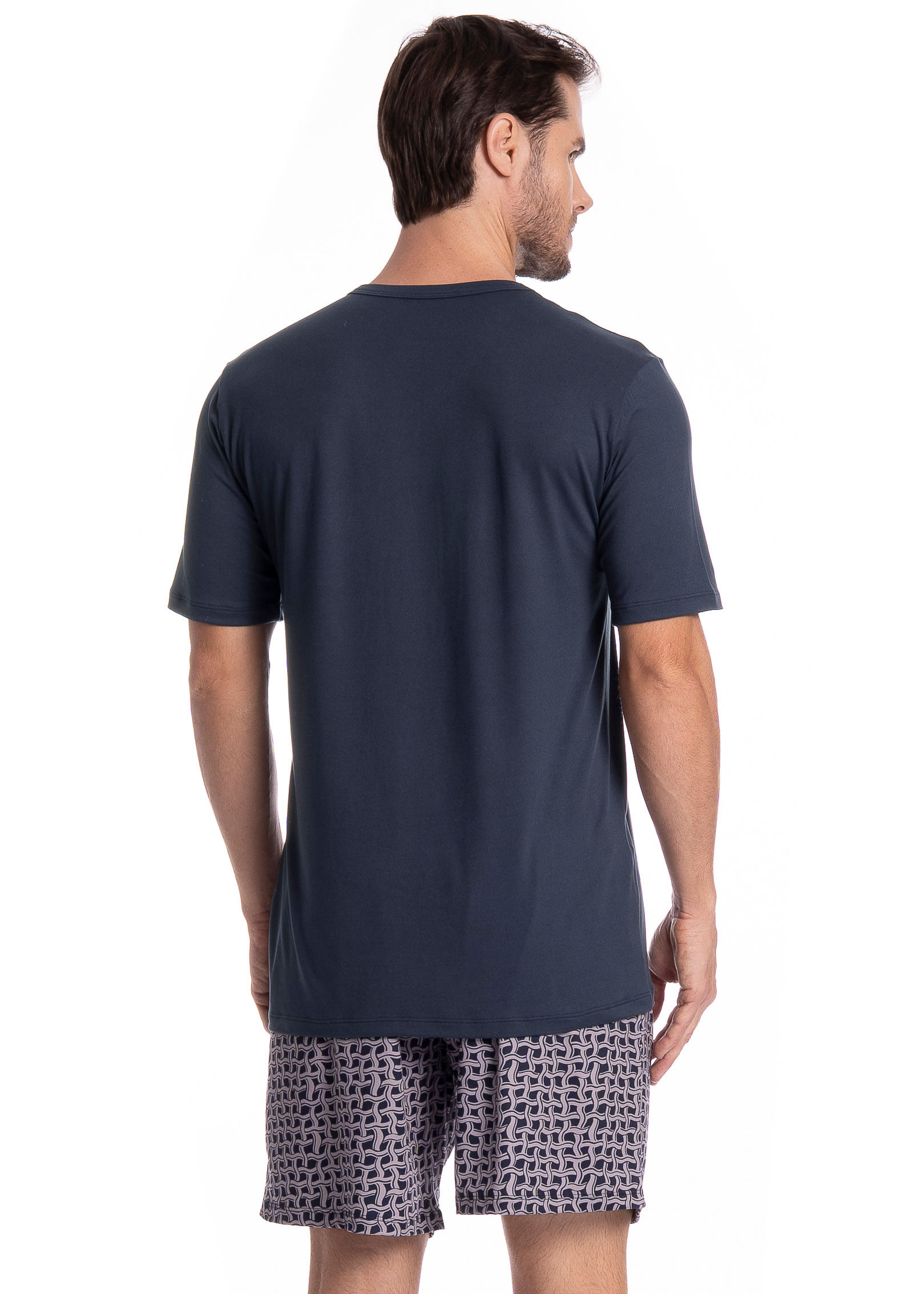 Pijama Masculino Curto Thomas Tombini - Imagem 2 - Mobile